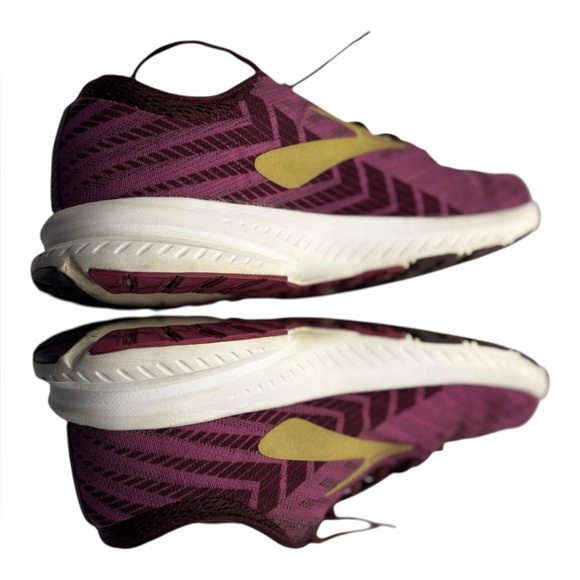 Brooks 7 Launch 6 Women's Running Shoes Size 6.5 Burgundy Purple Pink Sneakers - Picture 10 of 16